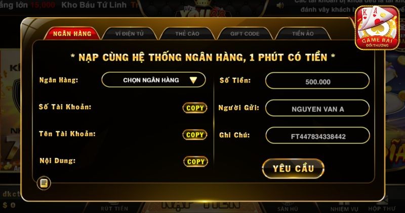 Nap Tien Qua The Ngan Hang